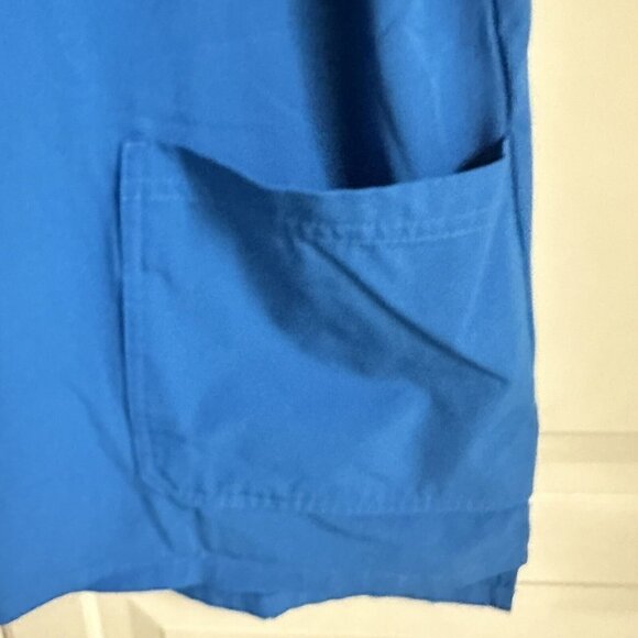 Adar‎ Scrup Top Womens Large Addition Collection Blue Short Sleeve - Picture 4 of 6